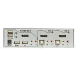 Kvm Switch 2 Θύρες Lindy Γκρι Ασημί 39304 - Image 2