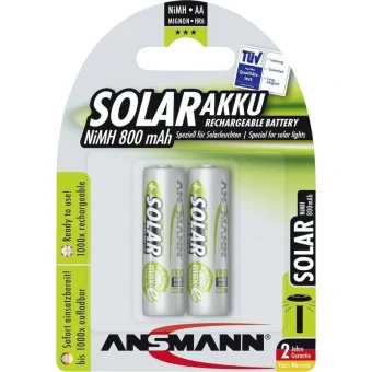 Ansmann Solar Επαναφορτιζόμενες Μπαταρίες AA Ni-MH 800mAh 1.2V 2τμχ 5035513