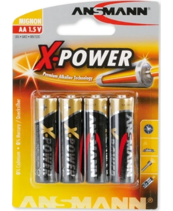 Ansmann X-Power Αλκαλικές Μπαταρίες AA 1.5V 4τμχ 5015663