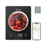 Renpho Ψηφιακή Ζυγαριά Κουζίνας έως 10kg Μαύρη PEU-R-T001-BK