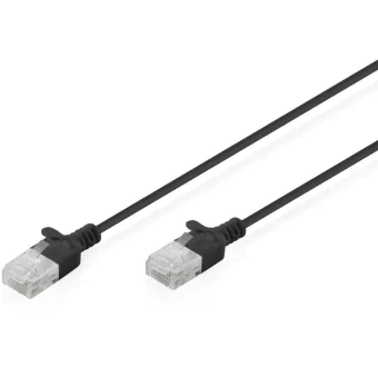 Digitus U/UTP Cat.6 (Gigabit) Καλώδιο Δικτύου Ethernet 0.5m Μαύρο DK-1618-005S-BL