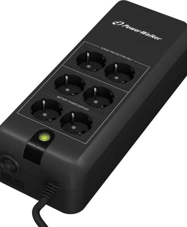 Powerwalker VFD 600 APFC UPS Off-Line 600VA 300W με 6 Schuko Πρίζες 10120410