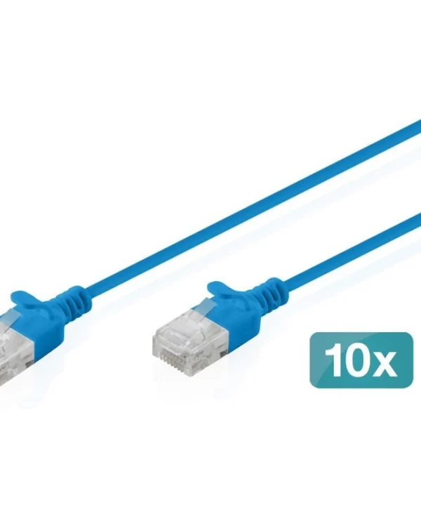 Digitus U/UTP Cat.6 (Gigabit) Καλώδιο Δικτύου Ethernet Μπλε DK-1618-010S-B-10