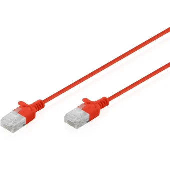 Digitus U/UTP Cat.6 (Gigabit) Καλώδιο Δικτύου Ethernet 1m Κόκκινο DK-1618-010S-R