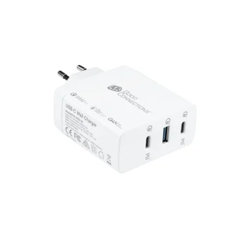 Alcasa Βάση Φόρτισης με Θύρα USB-A και 2 Θύρες USB-C Power Delivery σε Λευκό χρώμα (PCA-W001W)