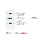 Alcasa Βάση Φόρτισης με Θύρα USB-A και 2 Θύρες USB-C Power Delivery σε Λευκό χρώμα (PCA-W001W) - Image 4