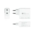 Alcasa Βάση Φόρτισης με Θύρα USB-A και 2 Θύρες USB-C Power Delivery σε Λευκό χρώμα (PCA-W001W) - Image 5