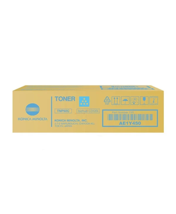 Konica Minolta TNP-92 Γνήσιο Toner Laser Εκτυπωτή Κυανό AE1Y450
