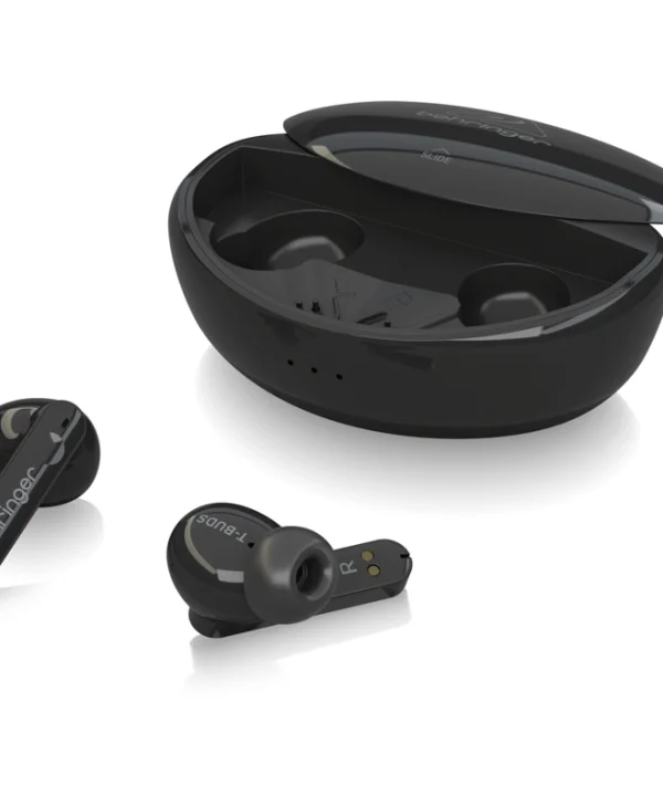 Behringer T-Buds Bluetooth Handsfree Ακουστικά με Θήκη Φόρτισης Μαύρα 27000967