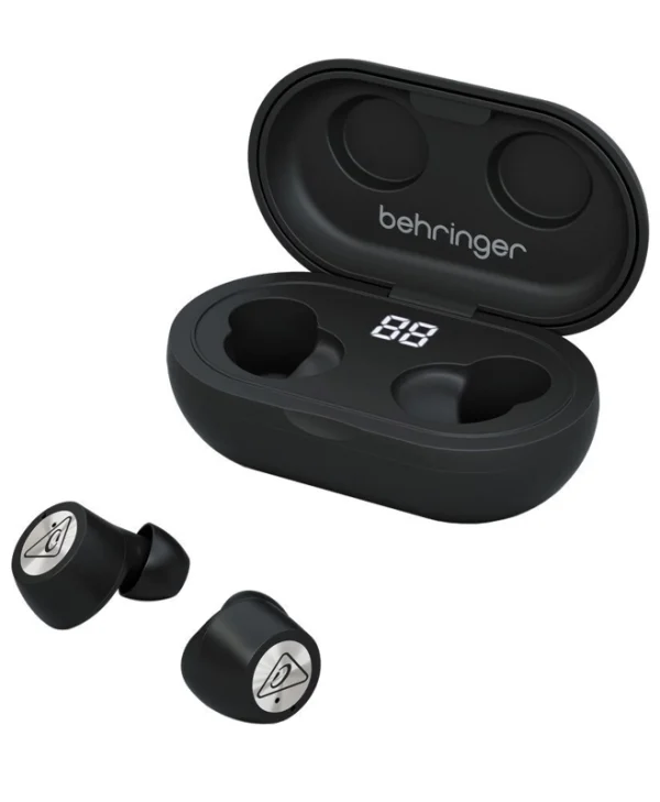 Behringer True Buds Bluetooth Handsfree Ακουστικά με Θήκη Φόρτισης Μαύρα 27000911