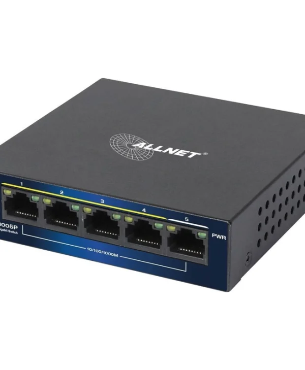 Allnet ALL-SG8005P Unmanaged L2 PoE+ Switch με 5 Θύρες Ethernet