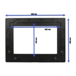 Allnet Touch Display Tablet 10 Inch E.g Mounting Frame Cover Wide Silver ALLTCover10WSv1 - Image 4