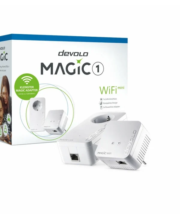 Devolo Magic 1 Powerline Διπλού Kit για Ασύρματη Σύνδεση Wi‑Fi 4 και Θύρα Ethernet 8561