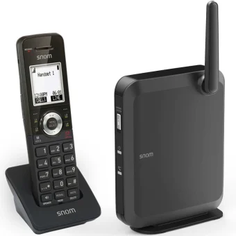Snom M110SC Dect Bundle Ασύρματο Τηλέφωνο IP 8 γραμμών Μαύρο 4610