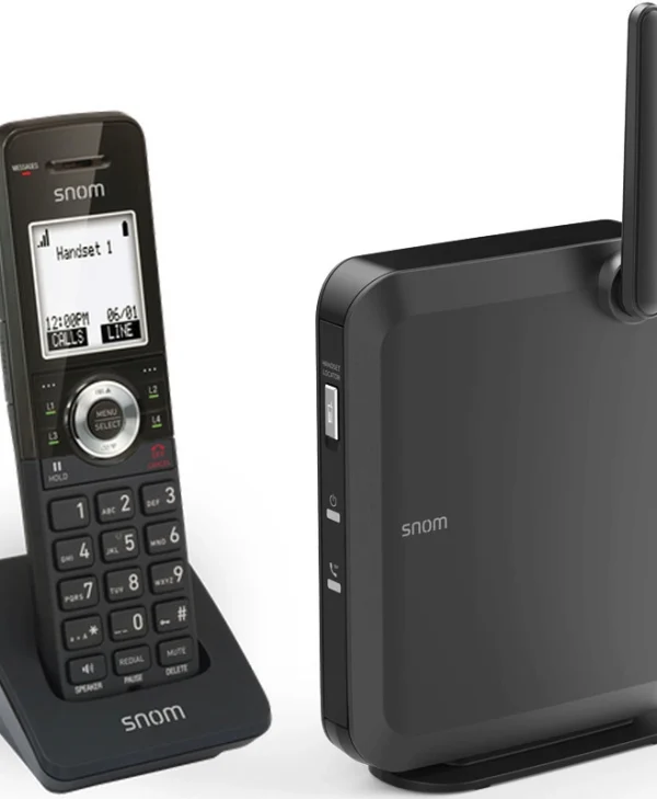 Snom M110SC Dect Bundle Ασύρματο Τηλέφωνο IP 8 γραμμών Μαύρο 4610