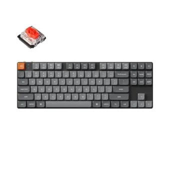 Keychron K1 Max K1M-H1 Ασύρματο Gaming Μηχανικό Πληκτρολόγιο Tenkeyless με Gateron Low Profile Red διακόπτες και RGB φωτισμό (Αγγλικό US)