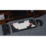 Keychron Q1H-M1 HE QMK Q1H-M1 Ασύρματο Gaming Μηχανικό Πληκτρολόγιο 75% με Gateron Double-Rail Magnetic Purple διακόπτες και RGB φωτισμό (Αγγλικό US) Carbon Black - Image 2