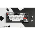 Keychron Q1H-M1 HE QMK Q1H-M1 Ασύρματο Gaming Μηχανικό Πληκτρολόγιο 75% με Gateron Double-Rail Magnetic Purple διακόπτες και RGB φωτισμό (Αγγλικό US) Carbon Black - Image 4