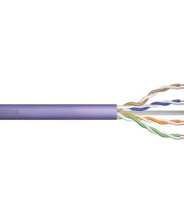 Digitus U/UTP Cat.6 (Gigabit) Καλώδιο Δικτύου Ethernet χωρίς ακροδέκτες 500m Μωβ DK-1614-VH-5