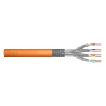 Digitus S/FTP Cat.7 (10Gbps) Καλώδιο Δικτύου Ethernet χωρίς ακροδέκτες 500m Πορτοκαλί DK-1745-VH-5