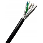 Digitus S/FTP Cat.7 (10Gbps) Καλώδιο Δικτύου Ethernet εξωτερικού χώρου 500m Μαύρο DK-1741-V-5-OD