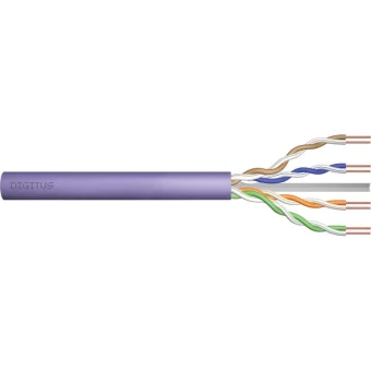 Digitus U/UTP Cat.6 (Gigabit) Καλώδιο Δικτύου Ethernet χωρίς ακροδέκτες 305m Μωβ DK-1614-VH-305