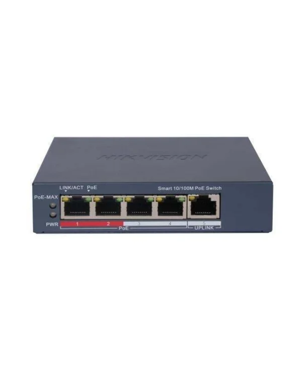 Hikvision DS-3E1105P-EI v2 Managed L2 PoE Switch με 5 Θύρες Gigabit (1Gbps) Ethernet 31174