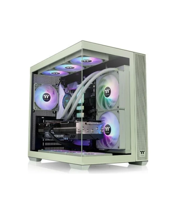 Thermaltake View 380 TG ARGB Gaming Midi Tower Κουτί Υπολογιστή Πράσινο CA-1Z2-00MEWN-00