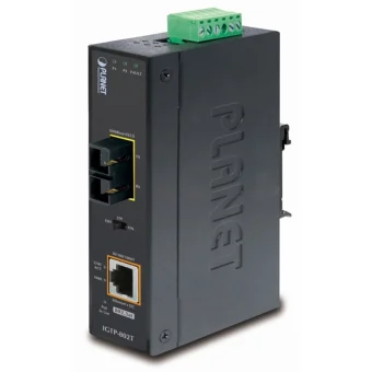 Planet IGTP-802T Media Converter 1000Base-SX / LX Port Σε 10/100/1000Base-T 802.3at PoE+
