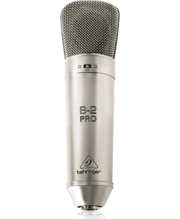 Behringer B-2 Pro Πυκνωτικό Μικρόφωνο XLR Shock Mounted για Φωνητικά σε Χρυσό Χρώμα 000-19000-00010