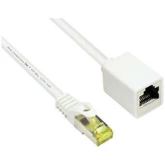 Alcasa S/FTP Cat.7 (10Gbps) Καλώδιο Δικτύου Ethernet 5m Λευκό 8070VR-050W