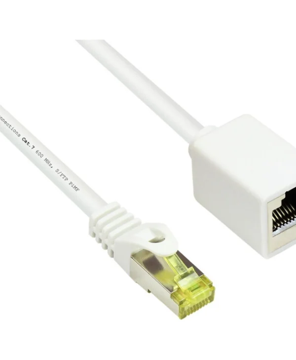 Alcasa S/FTP Cat.7 (10Gbps) Καλώδιο Δικτύου Ethernet 5m Λευκό 8070VR-050W