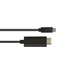 Good Connections HDMI 2.0 Premium High Speed 4K 60Hz HDR Cable HDMI male - USB-C male 2m Μαύρο GC-M0101 - Image 2