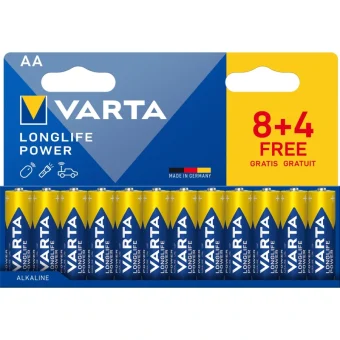 Varta Longlife Power Αλκαλικές Μπαταρίες AA 1.5V 12τμχ 04906121772