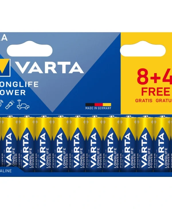 Varta Longlife Power Αλκαλικές Μπαταρίες AA 1.5V 12τμχ 04906121772