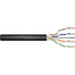 Digitus U/UTP Cat.6 (Gigabit) Καλώδιο Δικτύου Ethernet χωρίς ακροδέκτες 100m Μαύρο DK-1611-V-1-OD - Image 2