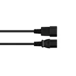 Alcasa IEC C14 / IEC C13 - IEC C14 / IEC C13 Cable 0.5m Μαύρο P1430-S005 - Image 3