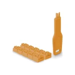 Port Locks Lindy Rj45 Orange 10 Pcs + 1 Key 47897 - Image 2
