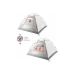 High Peak Χειμερινή Σκηνή Camping Τούνελ Ορειβασίας Γκρι με Διπλό Πανί για 3 Άτομα Αδιάβροχη 4000mm 380x180x120εκ. 11535 - Image 7