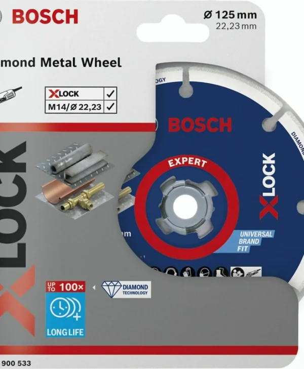 Bosch XLOCK Dia Cutting Δίσκος Κοπής Μετάλλου 125mm 2608900533