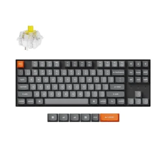 Keychron K8 Max K8M-B4 Ασύρματο Gaming Μηχανικό Πληκτρολόγιο Tenkeyless με Keychron Super Banana διακόπτες και RGB φωτισμό (Αγγλικό US)