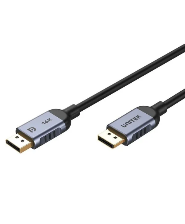 Unitek Cable DisplayPort male - DisplayPort male 2m Μαύρο C1626GY01-2M