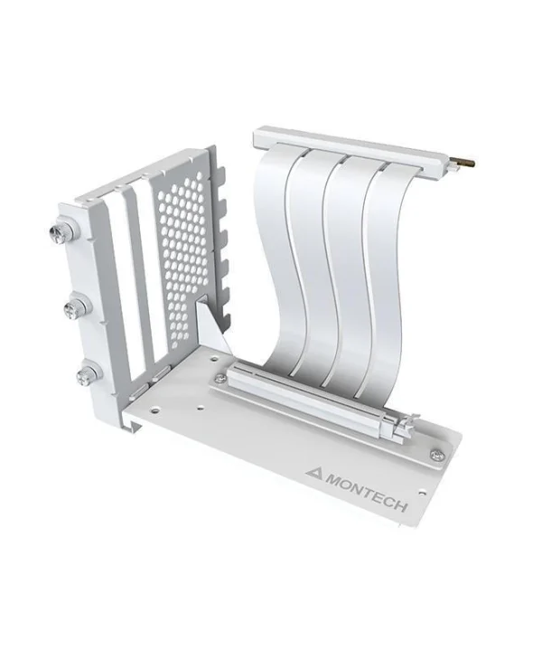 Montech Vgm 2 Video Card Riser Kit Pcie 4.0 White Vertical GPU Mounting Kit (W)