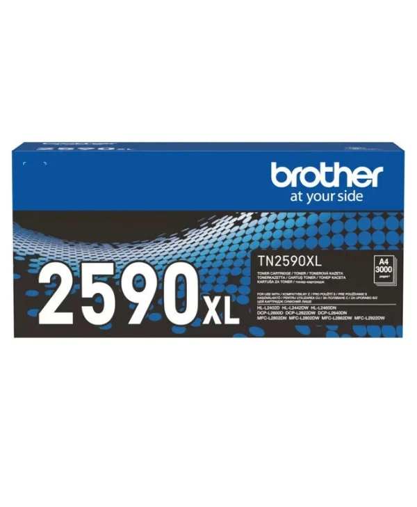Brother TN-2590XL Γνήσιο Toner Laser Εκτυπωτή Μαύρο 3000 Σελίδων TN-2590XL TN2590XL