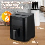 Extralink Air Fryer με Wi-Fi 5.2lt Μαύρο EX.34512 - Image 4