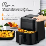 Extralink Air Fryer με Wi-Fi 5.2lt Μαύρο EX.34512 - Image 5