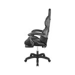 Kruger & Matz Warrior GX-150 Καρέκλα Gaming Δερματίνης με RGB Φωτισμό και Υποπόδιο Μαύρη LEC-KM0790-BLED - Image 9