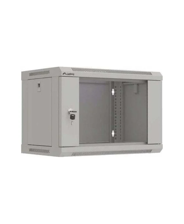Lanberg Επιτοίχια Καμπίνα Rack 6U Γκρι WF03-5306-10S