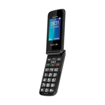 Kruger & Matz Simple 931 4G Dual SIM Κινητό με Μεγάλα Κουμπιά Μαύρο KM0931