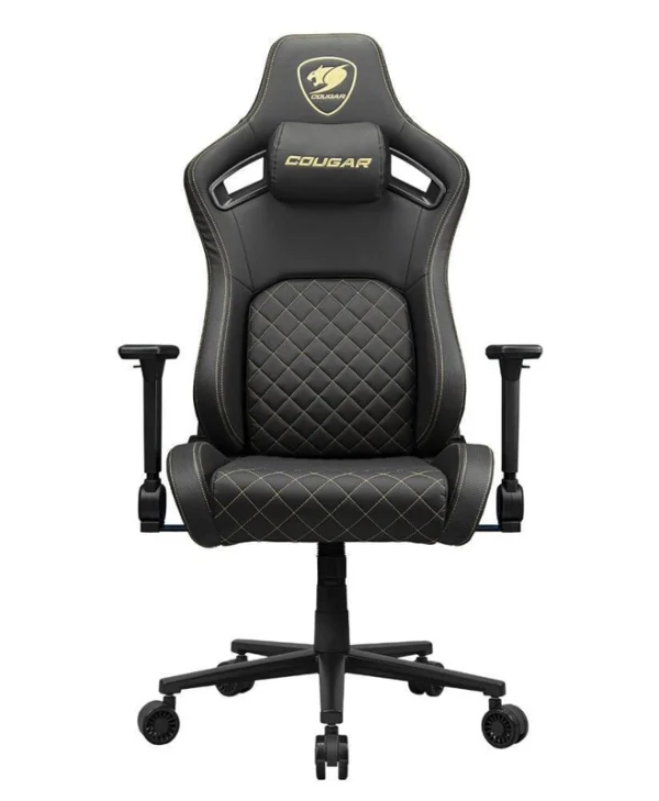 Cougar Καρέκλα Gaming με Ρυθμιζόμενα Μπράτσα Χρυσή 3MDFLGLB.0001